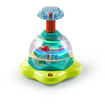 Bright Starts Press & Glow Spinner jucărie cu activități cu melodie - imagine 2